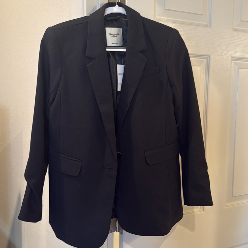 Abercrombie & Fitch Black Basic Blazer NEVER BEEN WORN NEW WITH TAGS